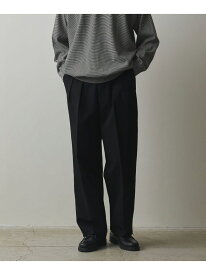 ＜Steven Alan＞ BEPPETEX インツープリーツ ドレス トラウザーズ Steven Alan ビューティー＆ユース　ユナイテッドアローズ パンツ その他のパンツ ブラック ホワイト【送料無料】[Rakuten Fashion]