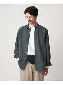 【SALE／50%OFF】＜Steven Alan＞ 60 コンパクトヤーン ストライプ レギュラーカラー シャツ NARROW Steven Alan ビューティー＆ユース　ユナイテッドアローズ トップス シャツ・ブラウス グレー ホワイト【RBA_E】【送料無料】[Rakuten Fashion]