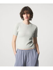 【SALE／40%OFF】＜6(ROKU)＞ピコット ショートスリーブ ニット 6(ROKU) ビューティー＆ユース　ユナイテッドアローズ トップス ニット グレー【RBA_E】【送料無料】[Rakuten Fashion]