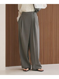 ポプリン 2タック ラップパンツ ウォッシャブル 吸水速乾 接触冷感 BEAUTY&YOUTH UNITED ARROWS ビューティー＆ユース　ユナイテッドアローズ パンツ その他のパンツ ブラック ベージュ グレー【送料無料】[Rakuten Fashion]