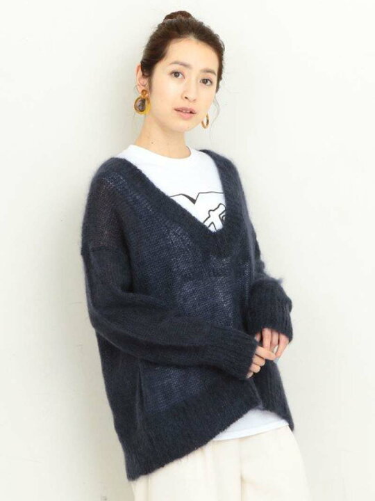 楽天市場】【SALE／50%OFF】BY∴ モヘアVネックニット BEAUTY&YOUTH 