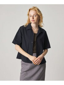 ＜Steven Alan＞コットン ショートスリーブ シャツ Steven Alan ビューティー＆ユース　ユナイテッドアローズ トップス シャツ・ブラウス ブラウン ネイビー【送料無料】[Rakuten Fashion]