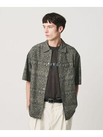 ロンシャン エスニック ボーダー キャンプカラー シャツ GRANDE型 BEAUTY&YOUTH UNITED ARROWS ビューティー＆ユース　ユナイテッドアローズ トップス シャツ・ブラウス グレー【送料無料】[Rakuten Fashion]