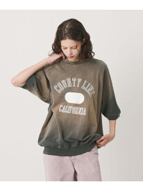 ＜CGS.＞サンフェード ショートスリーブ スウェットシャツ California General Store ビューティー＆ユース　ユナイテッドアローズ トップス スウェット・トレーナー レッド グレー【送料無料】[Rakuten Fashion]