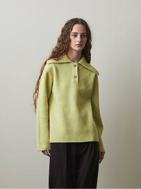 ＜Steven Alan＞WOOL 2BUTTON KNIT PULLOVER/ニット Steven Alan ビューティ＆ユース ユナイテッドアローズ トップス ニット グリーン グレー【送料無料】[Rakuten Fashion]