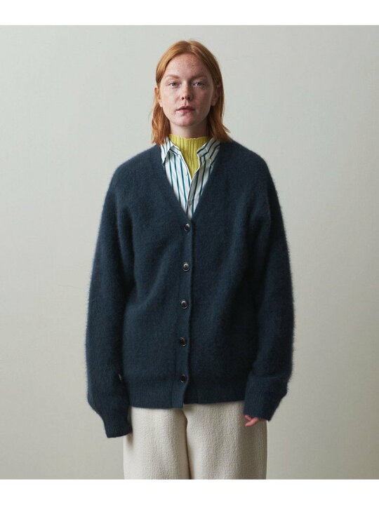 美品】steven alan 22AW ハミルトンラムウール ニット ネイビー 楽天 
