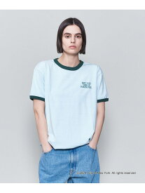 ＜6(ROKU)＞NYC リンガー Tシャツ 6(ROKU) ビューティー＆ユース　ユナイテッドアローズ トップス カットソー・Tシャツ ブルー ベージュ【送料無料】[Rakuten Fashion]