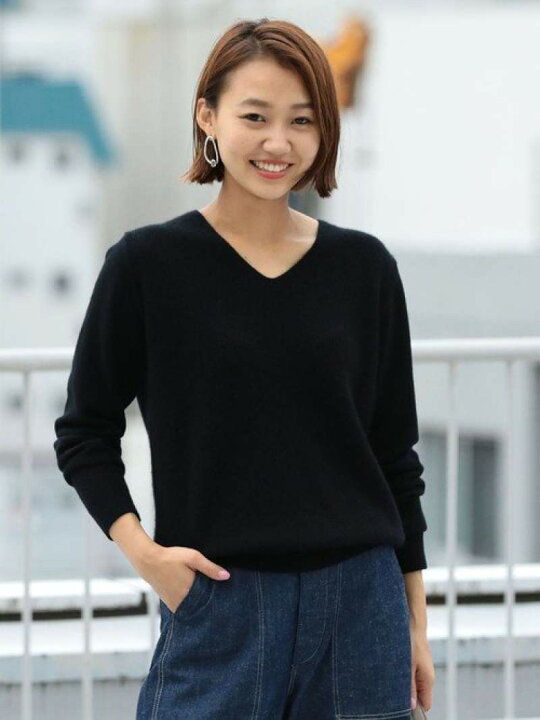 楽天市場】【SALE／40%OFF】BY∴ ウール*カシミヤVネックニット 