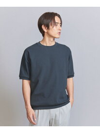 ライト ダブルフェイス ジオメ クルーネック Tシャツ BEAUTY&YOUTH UNITED ARROWS ビューティー＆ユース　ユナイテッドアローズ トップス カットソー・Tシャツ ネイビー ホワイト ブラウン【送料無料】[Rakuten Fashion]