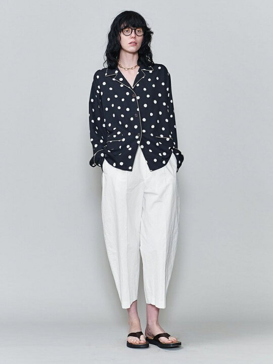 楽天市場】＜6(ROKU)＞DOT PRINT SHIRT/シャツ 6(ROKU) ビューティー 