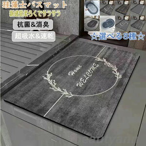 珪藻土バスマット40x60cm~ 80*120cm 大判 サイズ 珪藻土マット 風呂 バスマット 足ふきマット 速乾 珪藻土 キッチンマット 滑り止め 浴室 洗面所 吸水 速乾 抗菌 滑り止め 北欧 脱衣所 吸水マット