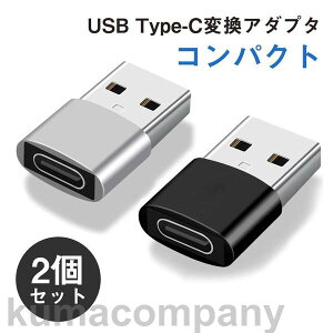 2個入り UsB TypeC 変換 アダプター コネクター タイプC android 充電 コンバータ 小型 OTG対応 データ転送 高速