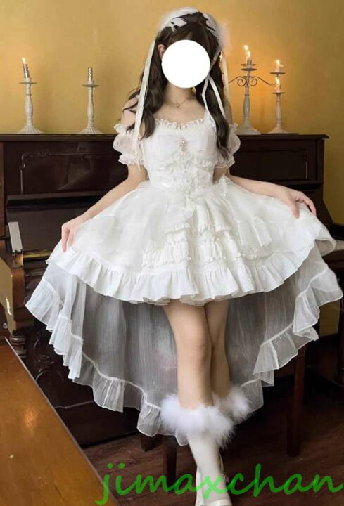 楽天市場】新生活 ロリータ ワンピース 白 純白 薔薇花嫁 Lolita系 