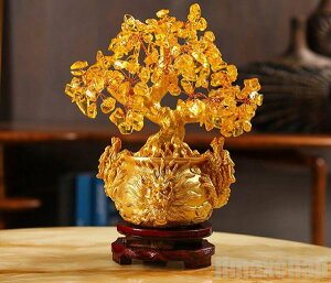 新生活 気楽 龍の黄金木 招財樹 金のなる木 黄水晶 風水アイテム 龍 ドラゴン 金運アップ シトリン 財運 金運 置物 健康 仕事 家庭 商売繁盛 開運 富 天然石 スピリチュアル イン