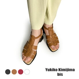 Yukiko kimijima bis ユキコキミジマ ビス レディース サンダル レザー 美脚 歩きやすい 日本製 ワイズ 192-4100