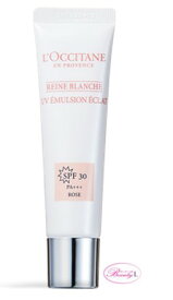 ロクシタン L`OCCITANEレーヌブランシュ ブライト二ングUVエマルジョン ローズ SPF30/PA+++　30ml(kd)