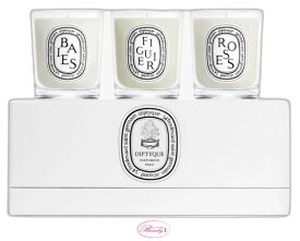 ディプティック diptyqueスモール キャンドル コフレ210g ベ・フィギエ・ローズ　 3 x 70g (dp)