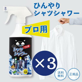 ひんやりシャツシャワー プロ用 本体 500ml 3本ミントの香り 暑さ対策グッズ 最強 熱中症対策 グッズ 工事現場 ヘルメット 消臭 衣類 スプレー 洋服 ときわ商会 消臭スプレー デオドラントスプレー 汗臭 体臭 加齢臭 キャンプ 熱帯夜 対策グッズ