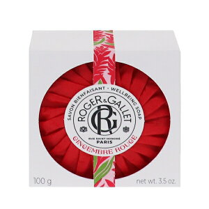WFK T{ pt WW[[W 100g GINGEMBRE ROUGE WELLBEING SOAP ROGERGALLET