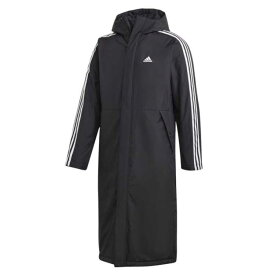 アディダス ADIDAS ライト インサレーテッドコート(メンズ) [サイズ：M] [カラー：ブラック×ホワイト] #IZH00-GF0000 【あす楽 送料込み(沖縄・離島を除く)】【スポーツ・アウトドア スポーツウェア・アクセサリー ベンチコート】【LIGHT INSULATED COAT】