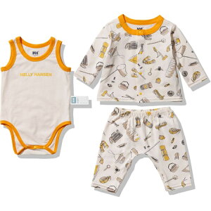 �w���[�n���Z�� �}�C�t�@�[�X�gHH�A�E�g�h�A�v�����g�J�[�f�B�K���Z�b�g(�x�r�[) 80cm �C�G���[ #HB32304-Y ��������(����E����������) B My First HH Outdoor Print Cardigan Set HELLY HANSEN