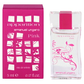 エマニュエル ウンガロ 香水 EMANUEL UNGARO アパラシオン ピンク ミニ香水 EDT・BT 5ml 【あす楽】【フレグランス ギフト プレゼント 誕生日 レディース・女性用】【APPARITION PINK EAU DE TOILETTE】