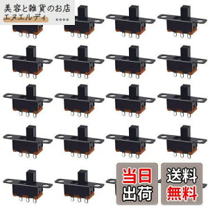 �}�C�N���X���C�h�X�C�b�` �i20�Z�b�g�j 2�|�W�V���� 3P �d�����ꐧ�� �d�q���i �p���[�X�C�b�` �X�C�b�`�g�O���X�C�b�` DIY �d�q�v���W�F�N�g�p