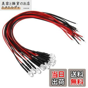 PATIKIL 3V - 6V 5mm LED_CI[h 12 zς ~jLEDCg d v RC DIY CWP[^[Ɩp gzCg