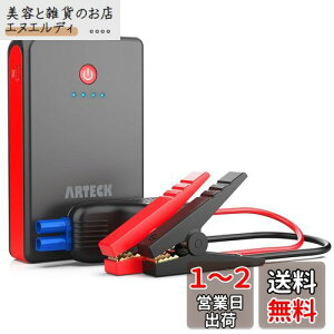 Arteck p WvX^[^[ 12VԗpGWX^[^[ 8000mAh |[^u[dő800A LEDً}Cg X}z}[d 24ۏؕty{戵tzO[
