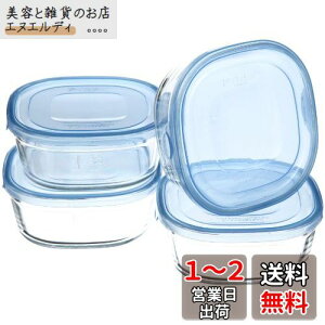 iwaki(CL) ϔMKX ۑe ANAu[ p^ S 450ml ×4Zbg ͂ 1V pbN&W KBC3240BLN