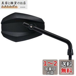 デイトナ(Daytona) ハイビジミラー バイク用 ミラー 10mm正ネジ 耐振 広角 エッジ ロー ブラック 左右共通 片側1本 14948