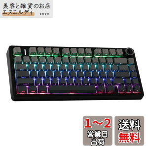 EPOMAKER x Aula F75 Q[~OL[{[h KXPbg JjJL[{[h 5wpbhmut 75% CX zbgXbpu Bluetooth/2.4GHz/USB-C RGB ZKF؎擾 (Black Gradient, LEOBOG Reaper Swit