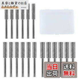 【送料無料】LEONTOOL チェーンソー ダイヤモンド 18本セット(4.0mm/4.8mm/5.5mm) ダイヤモンドチェーンソー研磨機 チェーンソー目立機 チェーンソー研磨 研削用ドリルビット チタンメッキ 軸付ダイヤモンド砥石 円筒形 先端 研磨ビット ダイヤモンドビット ダイヤモンドバー