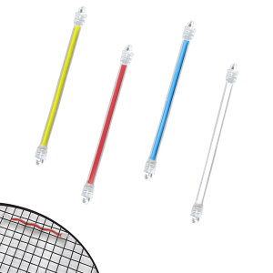 Selinear テニスラケット 振動止め 4枚入り ゴム やわらかい 振動止め テニス ボール止め ダブルフック付き 落ちにくい テニスラケット用