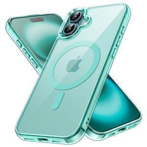 JETech iPhone 16 6.1C`p }Olbg P[X MagSafeΉ Ռz op[Jo[ h~ NAobN (eB[u[)