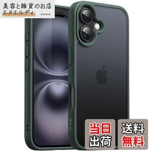 JETech iPhone 16 6.1C`p }bgP[X ϏՌ~^[O[h̗ی ̔w X}zJo[ wh~ (_[NO[)