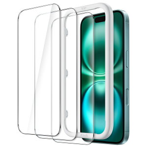 JETech iPhone 16 6.1C`p tیtB KX KChgt P[XɊȂ HDNA 3Zbg