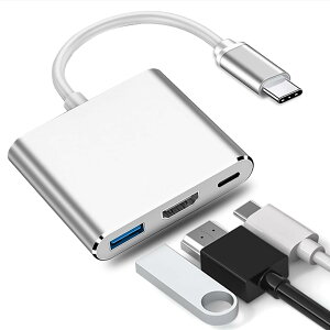 USB Type C HDMI A_v^ 3in1 2025@\ ^Cv c hdmi ϊ 100WPD[d 1080P 60Hz 4KΉ switch ero MacBook Pro/Mac Air/Mac mini/iPad Pro (2018-2020),Samsung Galaxy S20 / S10 /Note10/Apple 16/15V[Y ̑USB