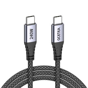 Ocetea 240W USB C P[u PD3.1 }[d USB-C ϋviC ^Cvc P[u iPhone 16/15 Pro Max PlusA MacBook ProAiPad ProASamsung Galaxy S24, Pixel @Ήi1Mj