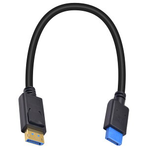 Poyiccot 8k Displayport ケーブル、 30cm 短い DisplayPort ケーブル 1.4 、ディスプレイポート ケーブル 32.4Gbps 耐摩耗性 DP ポートHDR/HBR3/DSC 1.2/HDCP2.2対応