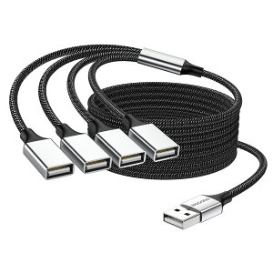 MOGOOD USB 2m 4-in-1 USBP[u USBUSBA_v^ }`\PbgUSB USB4 USB}U[P[uϊ}`USB|[gUSBdAPC//m[gp\R/UfBXN/erɓK