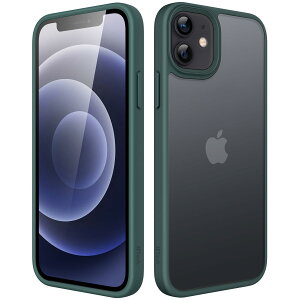 JETech }bgP[X iPhone 12 Mini 5.4C` ϏՌ~^[O[h̗h~ ̔̔wʓdbJo[ wh~ (ZΐF)