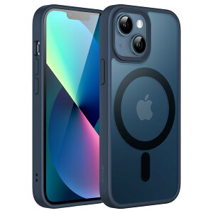 JETech iPhone 13 mini 5.4C`p }Olbg P[X MagSafeɑΉ ̃}bgw ^ ϏՌ Jo[ (Xg[u[)