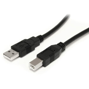 StarTech.com USB 2.0 s[^[P[u 9.1m USB-A(IX) - USB-B(IX) 480Mbps ubN USB2HAB30AC