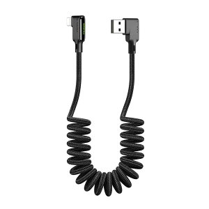 Mcdodo L^ J[ P[u USB ʑ} 1.8m ϋv fh~ iC҂ 90xȂ LEDCgt 3A}[d QC 4.0 f[^] iPhone/iPad/iPod Ή