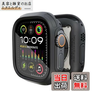 �y���������zElkson Apple Watch Ultra 2/1 �o���p�[�P�[�X & �X�N���[���v���e�N�^�[�L�b�g 49mm Quattro Max�V���[�Y ��� �~���^���[�O���[�h ��v �_�� �ϏՌ� �ی�J�o�[ �����K���X�t�� iWatch�p �u��