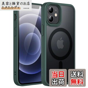 JETech iPhone 12 mini 5.4C`p }Olbg P[X MagSafeɑΉ ̃}bgw ^ ϏՌ Jo[ (ZΐF)