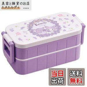 スケーター(Skater) 弁当箱 クロミ フラワーリース サンリオ 600ml 抗菌 2段 女性用 日本製 YZW3AG-A