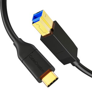 USB C to USB,CableCreation USB 3.1 GEN2 Type C (USB-C) to USB 3.0 B IX P[u C BϊP[u USB C USB B ϊP[u USB 3.1 Gen 1 Type C USB 3.0 Type B ϊP[u v^Ή ubN/1.2m