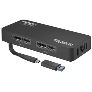 Plugable USB-C ϊOtBbNA_v^AfBXvCϊ Windows p fA 4K HDMI  DisplayPortAC[Tlbg|[gAUSB 3.0AUSB Type-C Ή